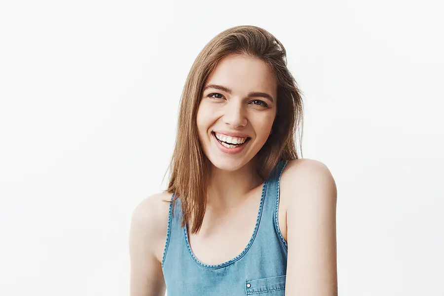young woman smiling